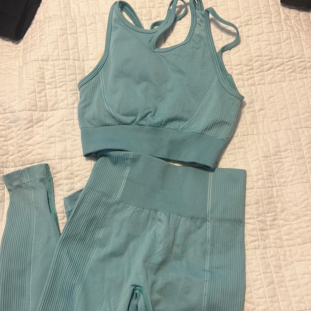 gymshark seamless two piece set